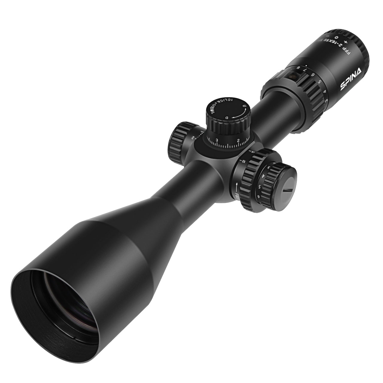 FalconPoint 2-16x56 FFP - 30mm Tube, MRAD Reticle,11 Levels Illunimation