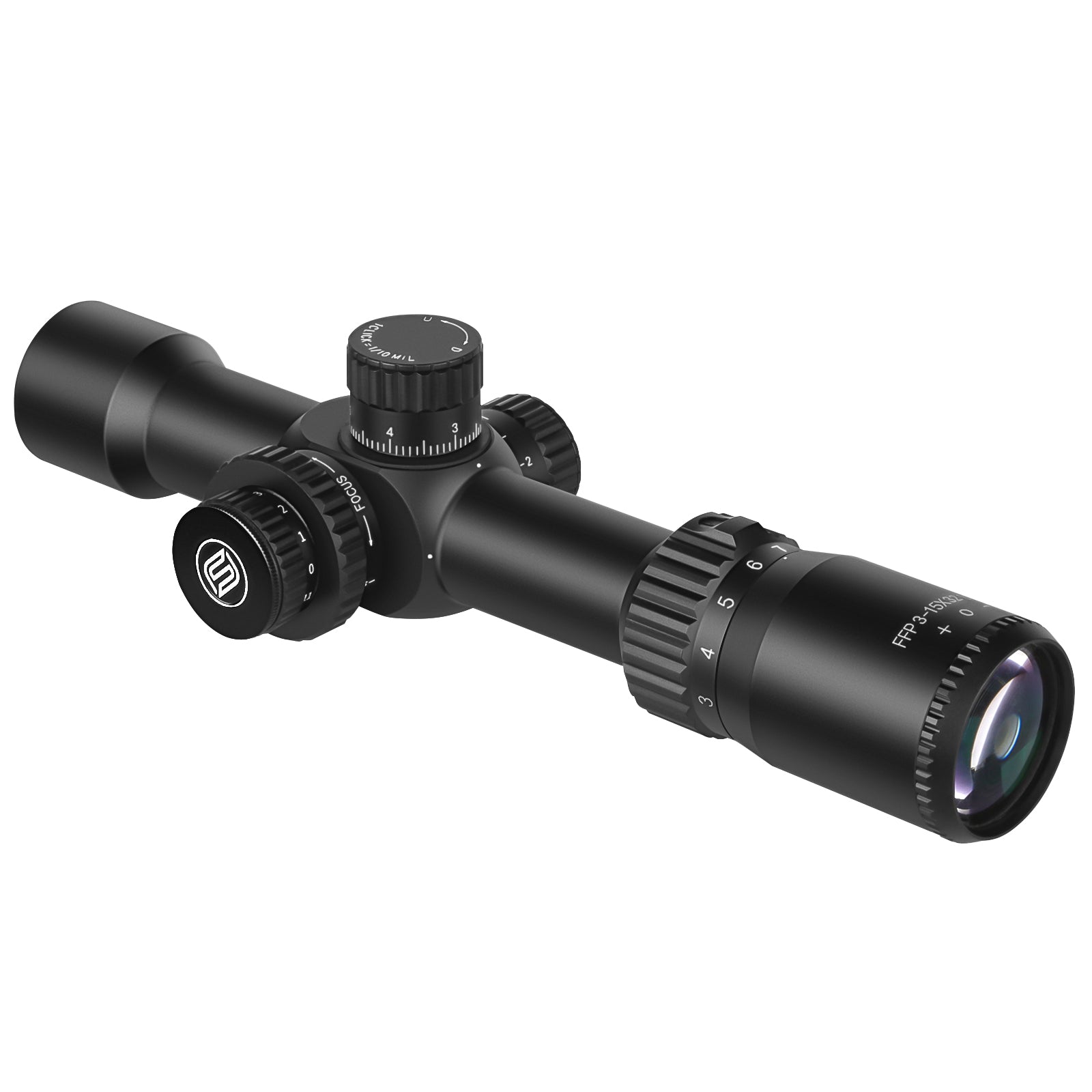 FalconPoint 3-15x32 FFP - 30mm Tube, MRAD Reticle,11 Levels Illunimation