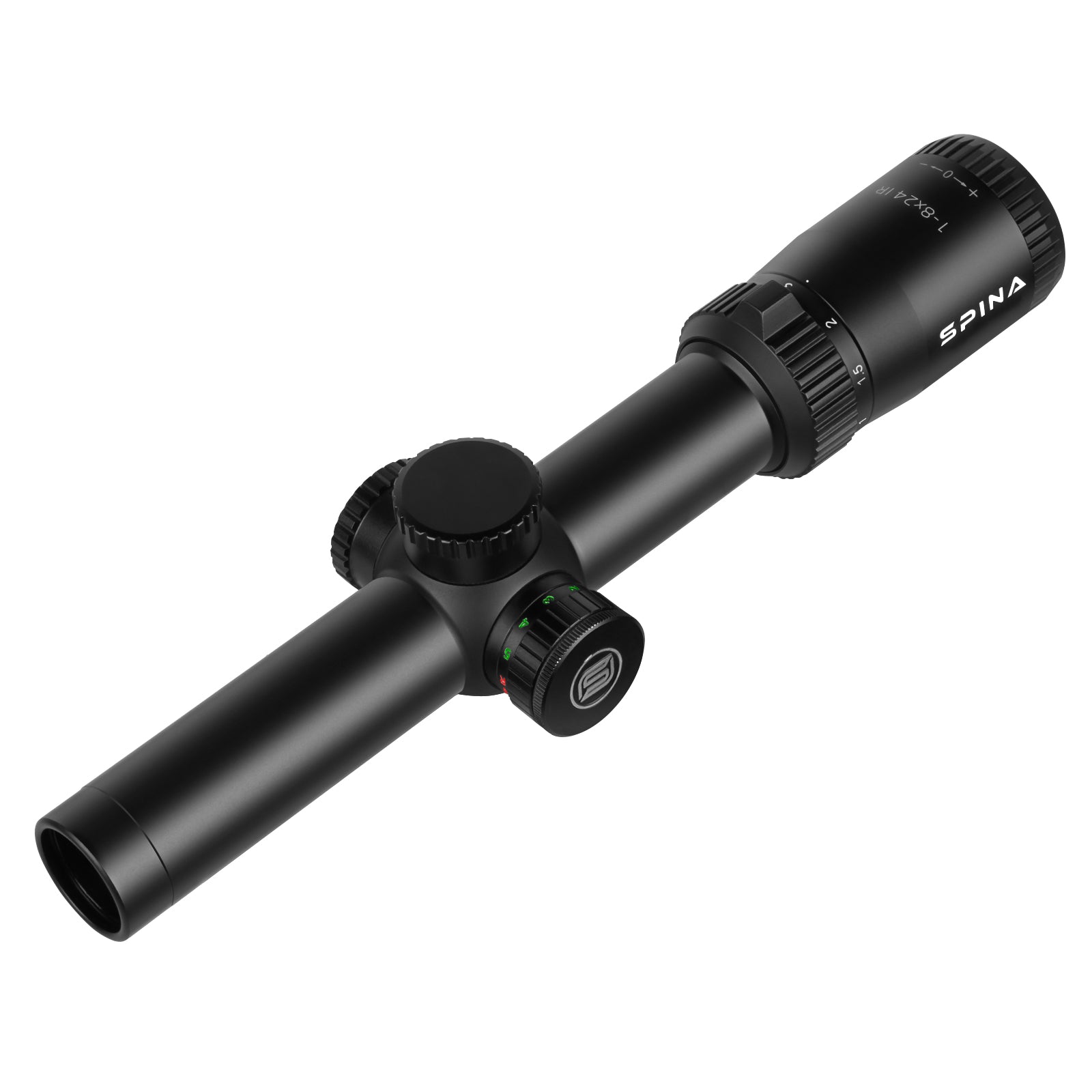 ApexFin.2 1-8x24 IR SFP- 30mm Tube, IPX7, MOA Reticle, Capped Turret