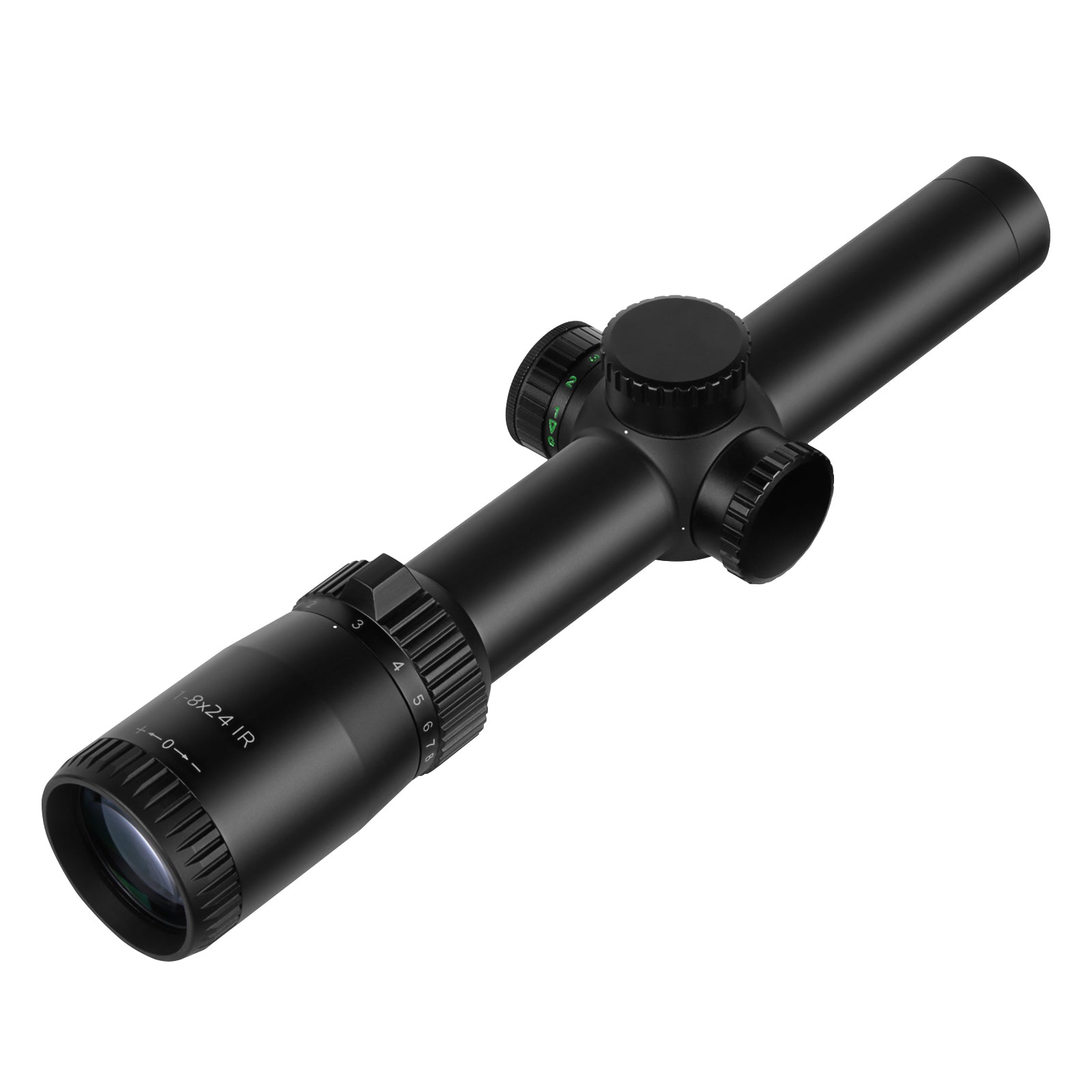 ApexFin.2 1-8x24 IR SFP- 30mm Tube, IPX7, MOA Reticle, Capped Turret
