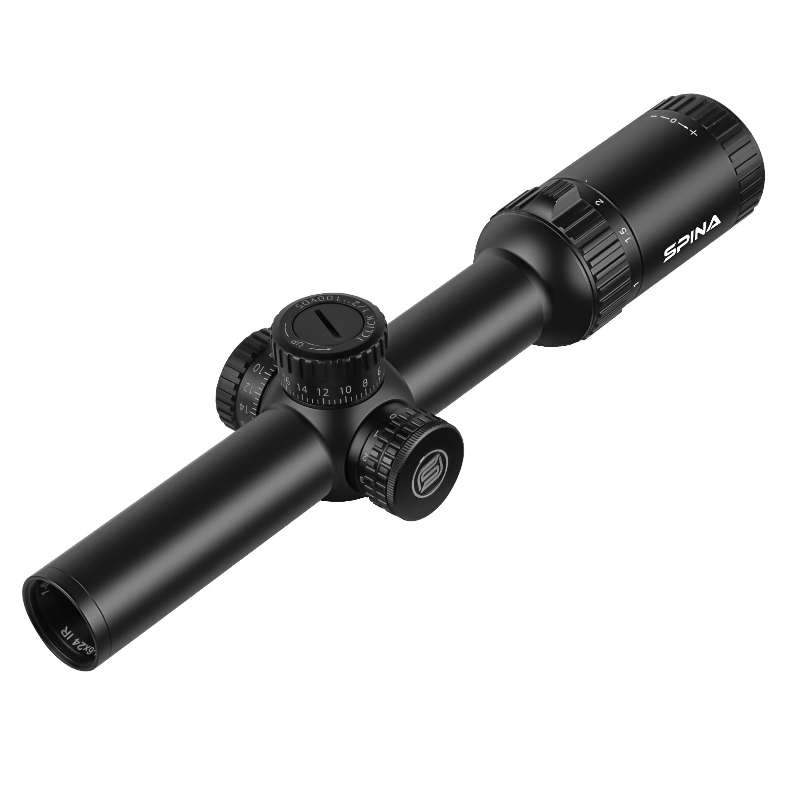 ApexFin.1 1-6x24 WA IR SFP- 30mm Tube, IPX7, MOA Reticle, Capped Turret