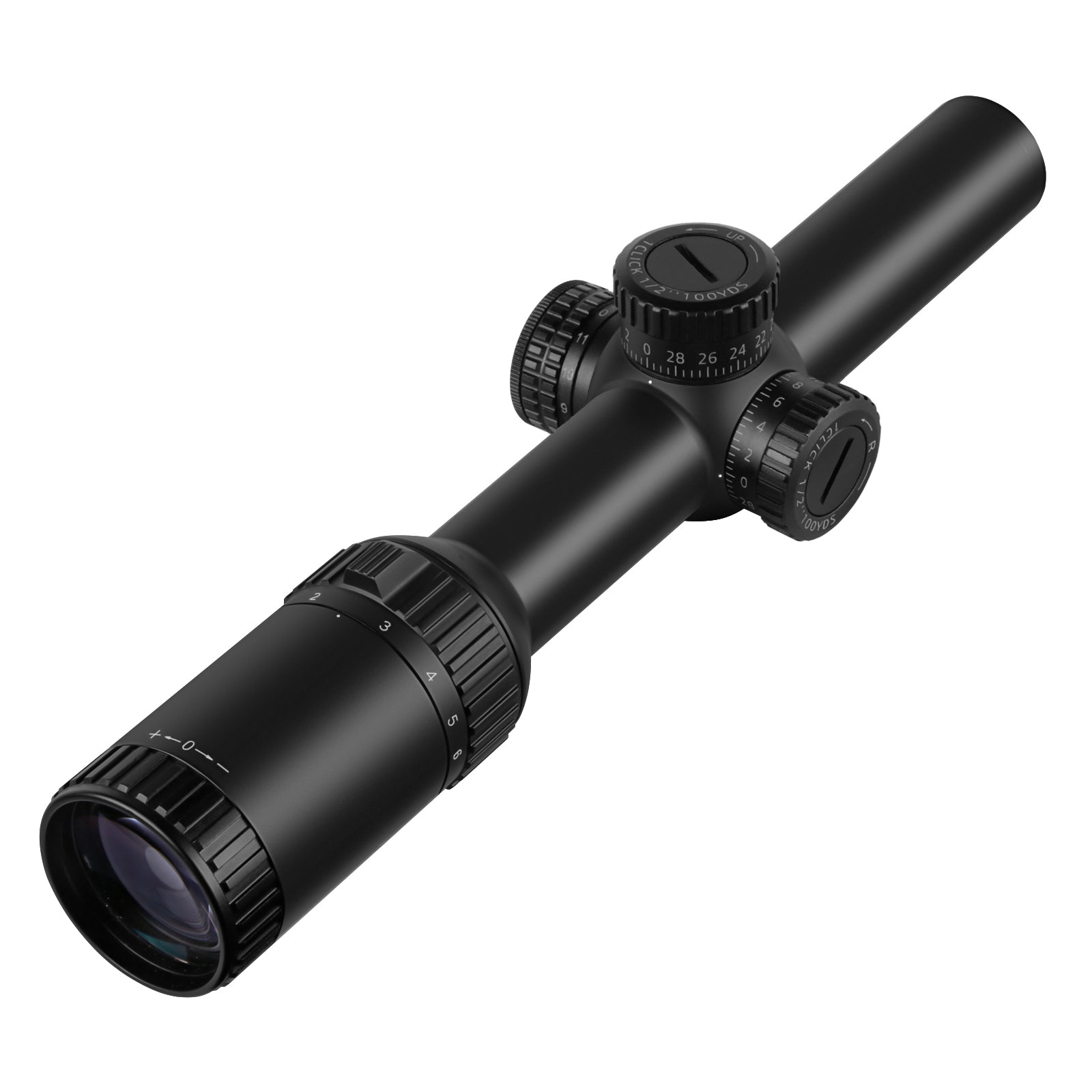 ApexFin.1 1-6x24 WA IR SFP- 30mm Tube, IPX7, MOA Reticle, Capped Turret